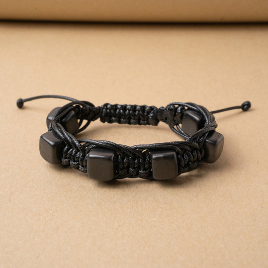 Shungite Shambhala Macrame Bracelet
