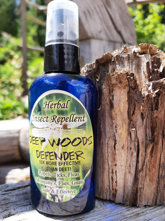 DEEP WOODS DEFENDER-Herbal Insect Repellent-Ticks-Black Flies-Mosquitoes-Wasps