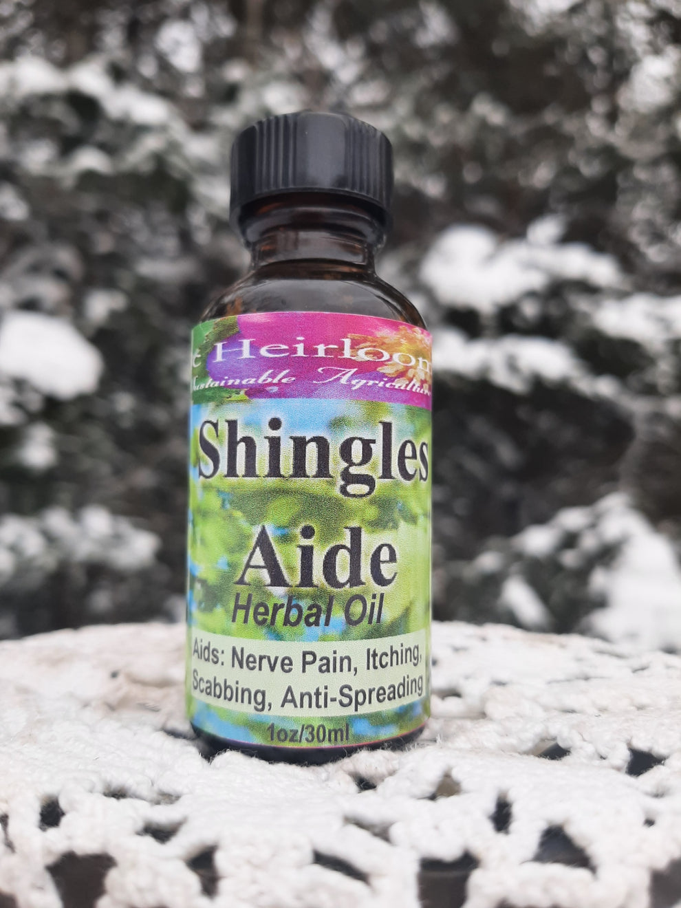 SHINGLES AIDE, Herbal Oil, Shingles Nervine Pain, Shingles Itch, Shing