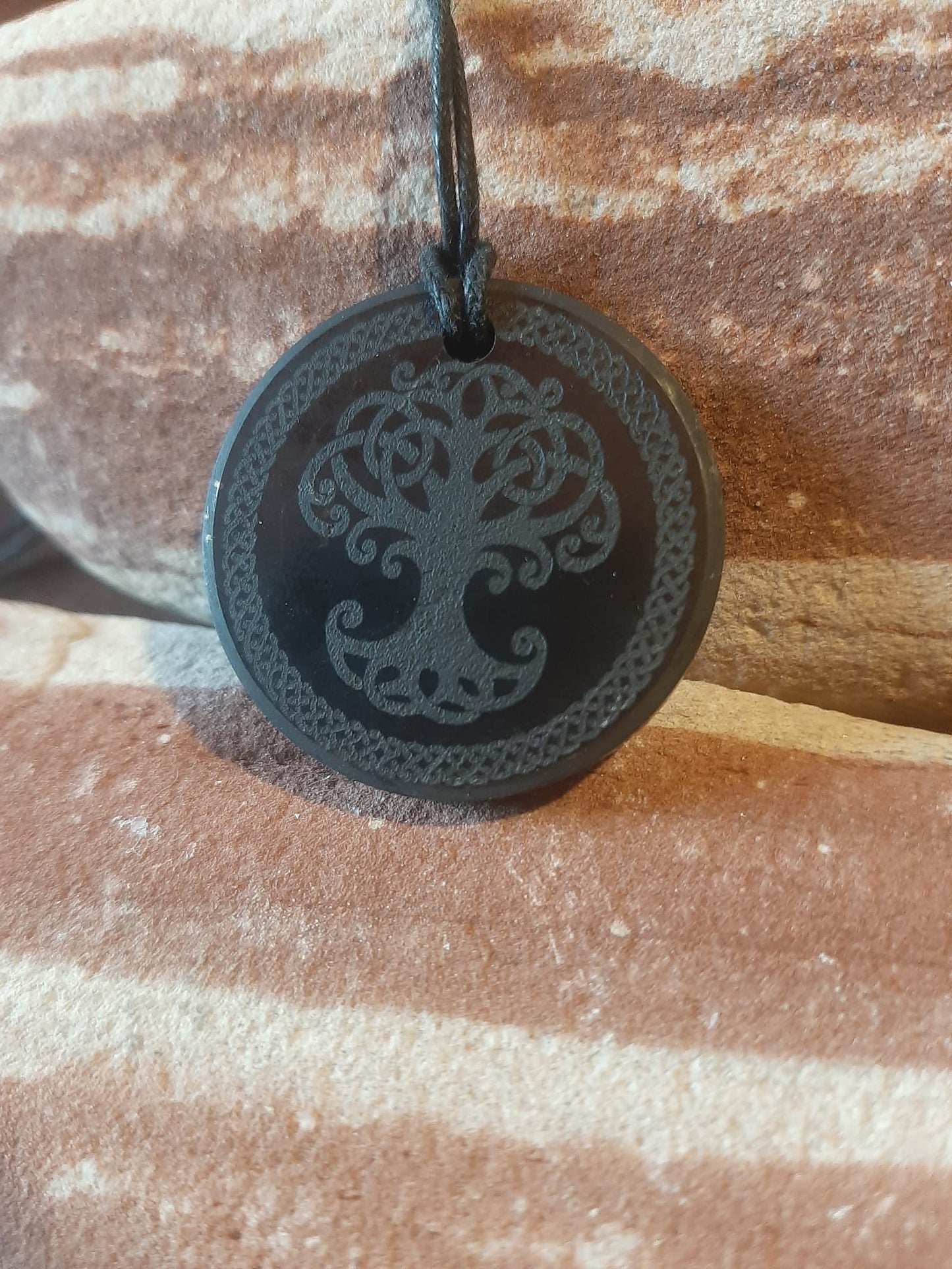 SHUNGITE, Celtic Pendant, Tree Of Life, Shungite Pyramid,EMF, Radiation Protection