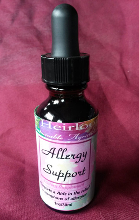 ALLERGY SUPPORT, Herbal Tincture, Herbal Remedy, Allergy Relief, Allergies